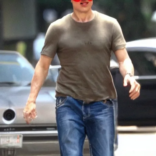 Image similar to tom cruise wearing mario's hat