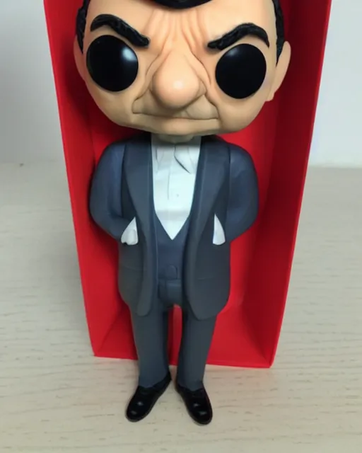 Prompt: mr bean as a funko pop!