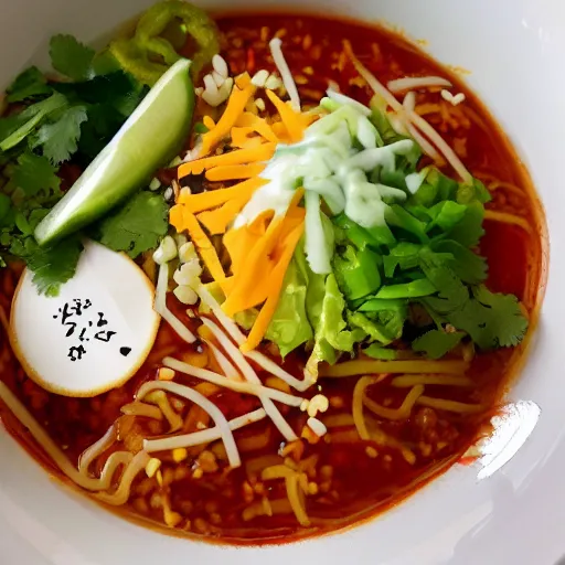 Prompt: taco ramen