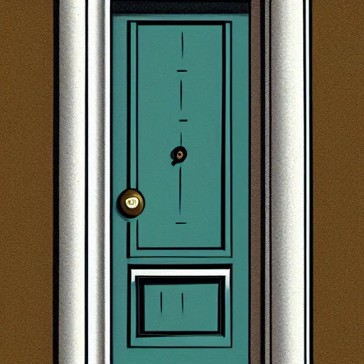 Image similar to a notepad as front door, detailed digital art, trending on artstation, aesthetic!!,