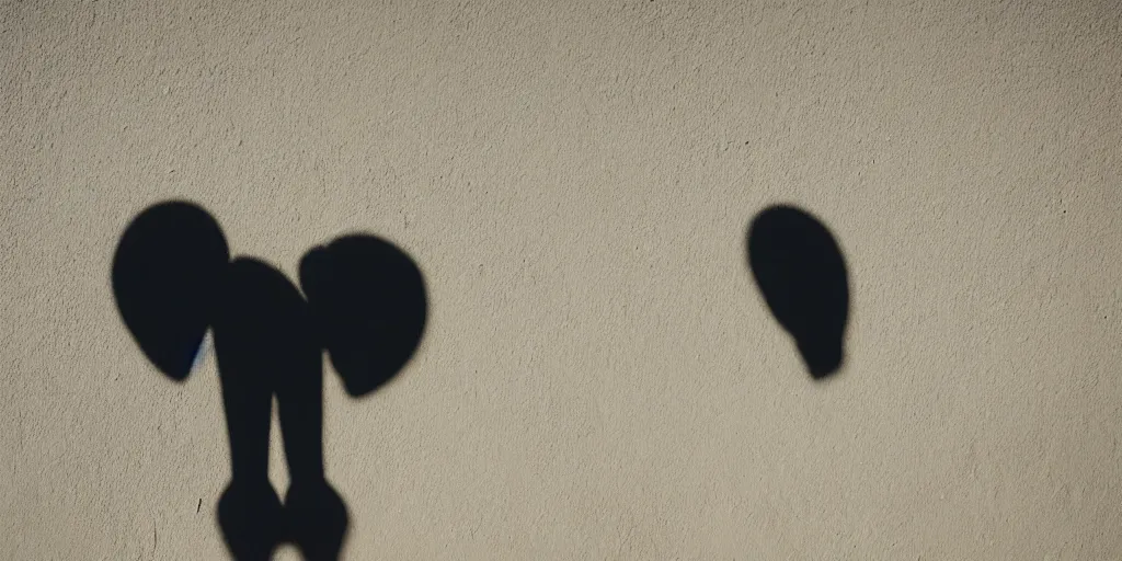 Image similar to A shadow in the shape of an elephant casted on the wall by a pair of hands, photo