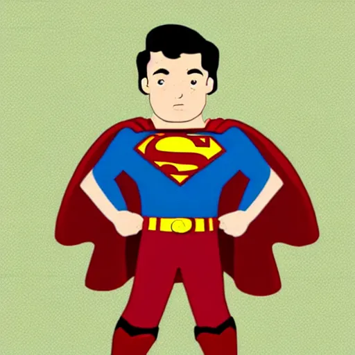 Image similar to superman eating candy