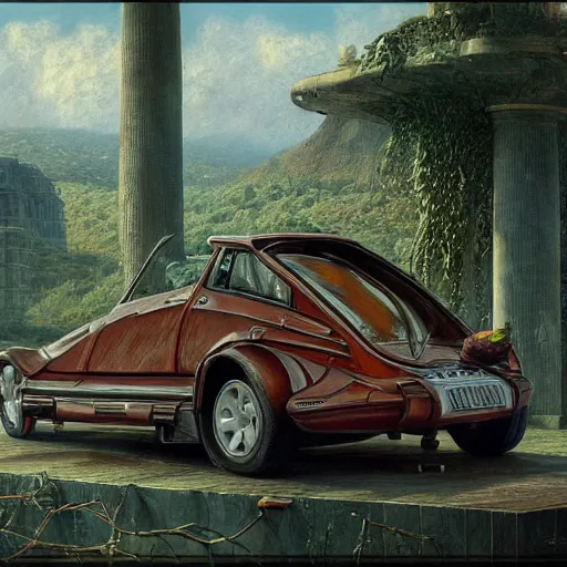 Image similar to paint surrealist 🚗, ferdinand knab, high definition and detailed 4 k