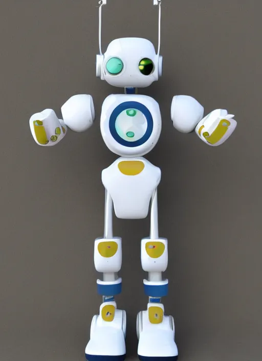 Prompt: mascot robot - cellphone with arms and legs by artgem