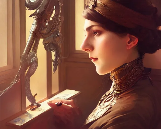 Image similar to photography of frank xavier leyendecker, deep focus, d & d, fantasy, intricate, elegant, highly detailed, digital painting, artstation, concept art, matte, sharp focus, illustration, hearthstone, art by artgerm and greg rutkowski and alphonse mucha