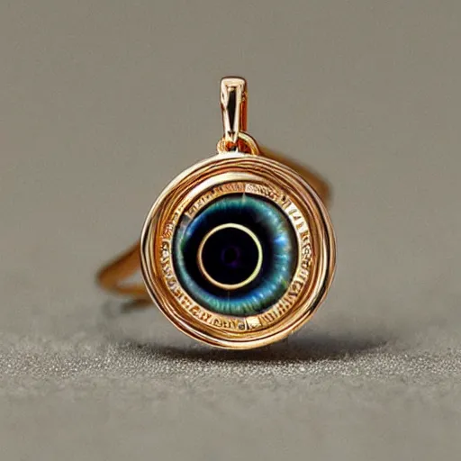 Image similar to jewelry inspired by the eye of sauron