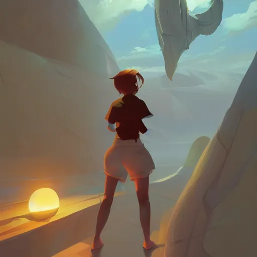 Image similar to liminal space, minimalist, behance hd by jesper ejsing, by rhads, makoto shinkai and lois van baarle, ilya kuvshinov, rossdraws global illumination