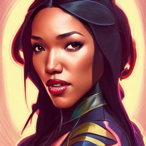 Prompt: Candice Patton as Flash, western, D&D, fantasy, intricate, elegant, highly detailed, digital painting, artstation, concept art, matte, sharp focus, illustration, art by Artgerm and Greg Rutkowski and Alphonse Mucha