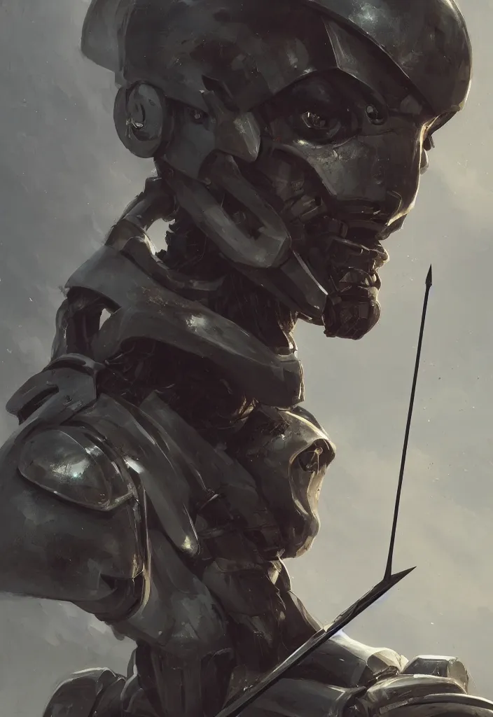 Prompt: a close up portrait of a robot with a bow and arrow by greg rutkowski, sung choi, mitchell mohrhauser, maciej kuciara, johnson ting, maxim verehin, peter konig, 8 k photorealistic, cinematic lighting, hd, high details, dramatic, dark atmosphere, trending on artstation