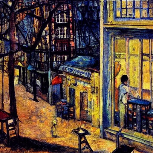 Image similar to A beautiful computer art. Think of it as a parallel universe. But maybe it’s the real one, and we’re in a dream. by Maurice Utrillo, by Bill Watterson ultradetailed, random