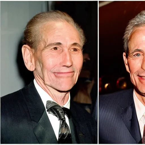 Prompt: photos of the same man aging over time