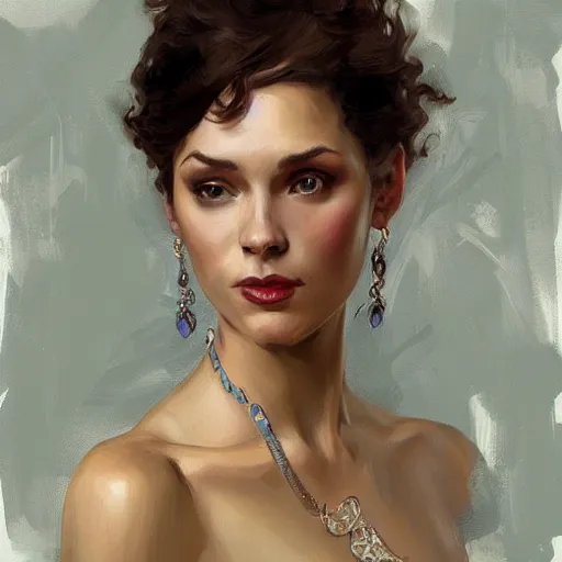 Image similar to portrait of a beautiful woman, intricate, elegant, highly detailed, digital painting, artstation, concept art, illustration, by gil elvgen, greg manchess, mucha