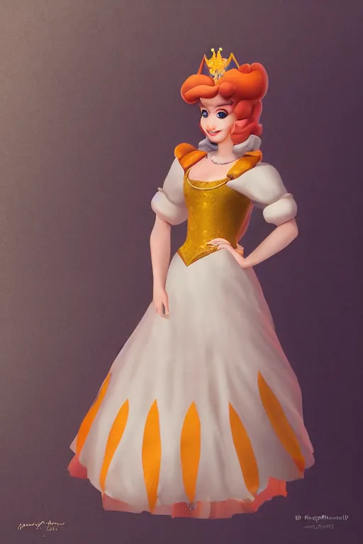 Image similar to Lady Demitrescu as Princess Peach,