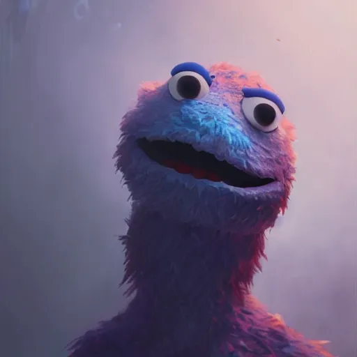 Image similar to yip yips from sesame street, fullbody, ultra high detailed, oil painting, greg rutkowski, charlie bowater, yuumei, yanjun cheng, unreal 5, daz, hyperrealistic, octane render, rpg portrait, dynamic lighting, fantasy art, beautiful face