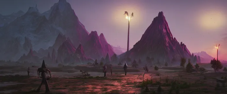 Prompt: snoop dogg, an epic fantasy, Morrowind, Vivec City, dramatic lighting, cinematic, establishing shot, extremely high detail, photorealistic, cinematic lighting, artstation, by simon stalenhag