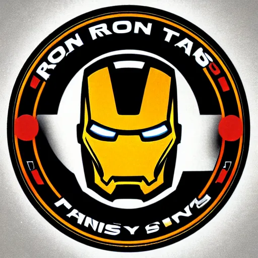 Prompt: iron man industries, company logo