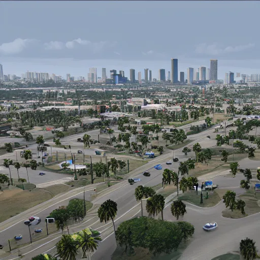 Prompt: pembroke pines florida in gta 5, 8k octane 3D render