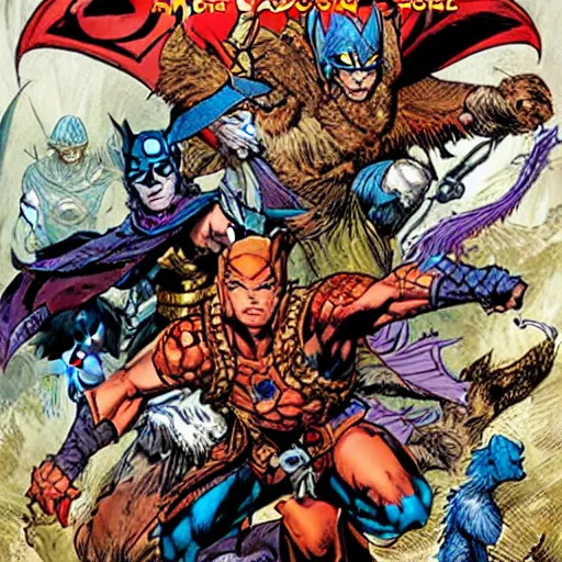 Prompt: Dungeons and Dragons cover by jim lee, marvel comics