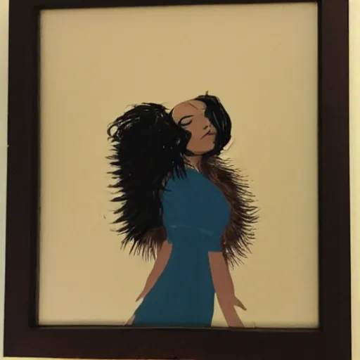 Image similar to hedgehog lady in the style of michael carson