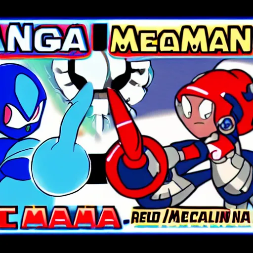 Image similar to mega man vs maga man real