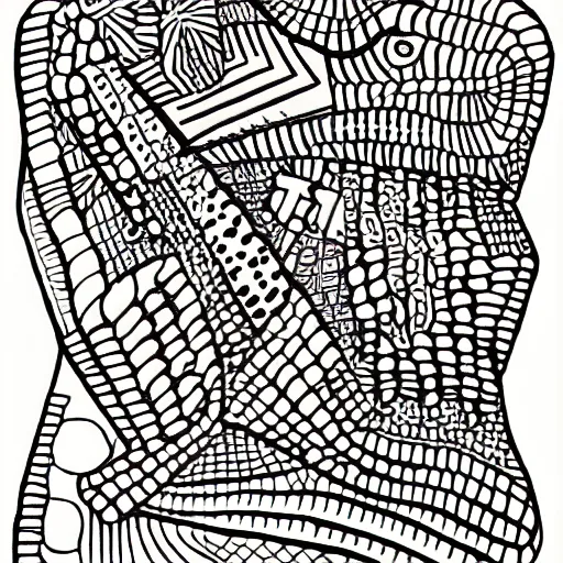 Image similar to zentangle by jean dubuffet