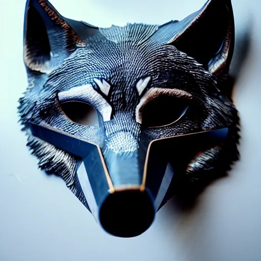 Image similar to mask of wolf, studio photo