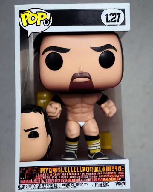 Image similar to Wrestler Funko Pop. Photographic, photography