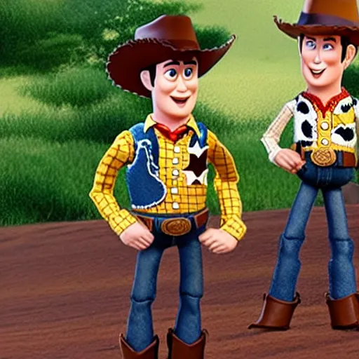 Image similar to brokeback mountain in the style of toy story