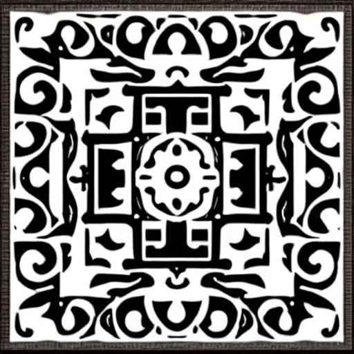 Image similar to a square vector art panel for cnc plasma, laser, geometric pattern