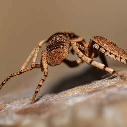 Prompt: camel spider close - up, nature photography, ultrarealistic, intricate details, 8 k.