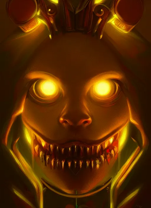 Image similar to portrait of springtrap, intricate, elegant, glowing lights, highly detailed, digital painting, artstation, concept art, sharp focus, illustration, art by wlop, mars ravelo and greg rutkowski