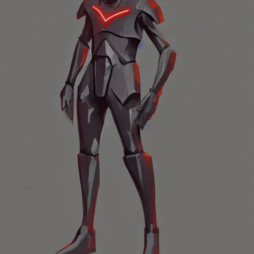 Image similar to concept art, stylized silhouette, super exaggerated proportions, concept design, sketch, male, science fiction suit, helmet, by ryan gitter