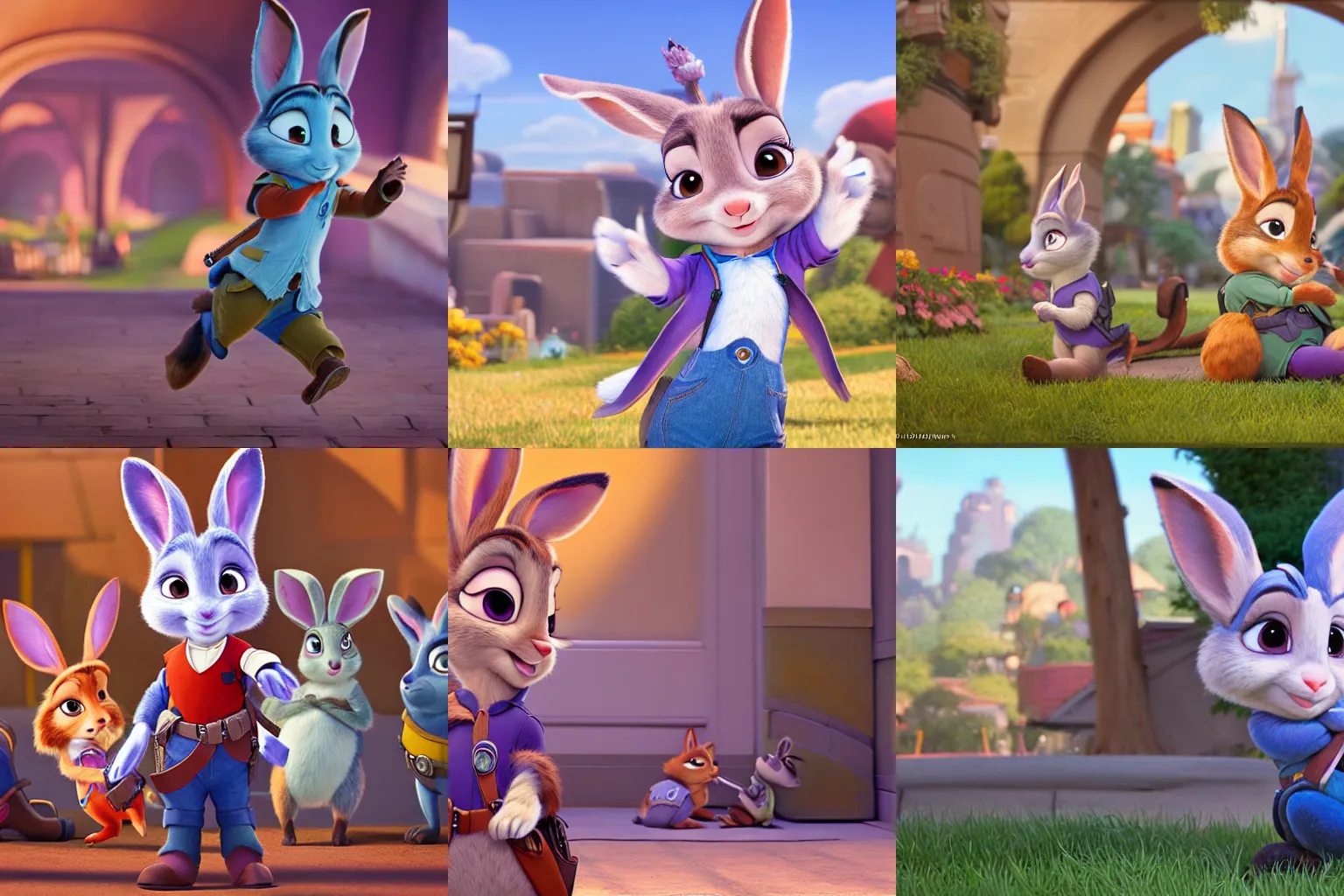 Prompt: a renaissance paiting of judy hopps from zootopia, 4 k, cinematic, disney