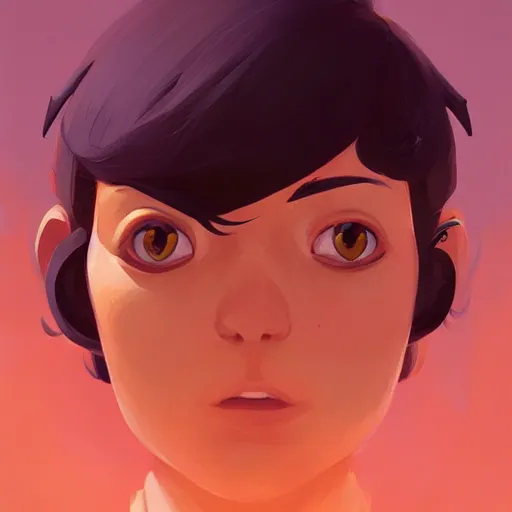 Image similar to face icon stylized minimalist rockoa €™ s modern life, loftis, cory behance hd by jesper ejsing, by rhads, makoto shinkai and lois van baarle, ilya kuvshinov, rossdraws global illumination