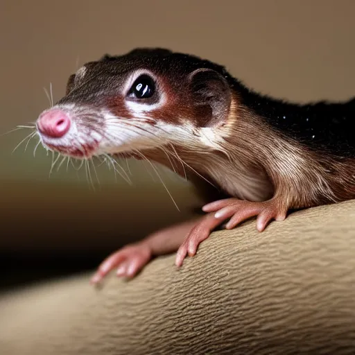 Image similar to photo of a scaly reptilian ferret