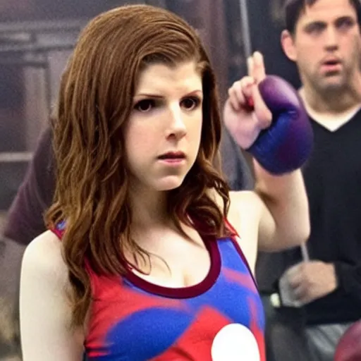 Prompt: still of Anna Kendrick as Ricky Balboa in Rocky remake 2029