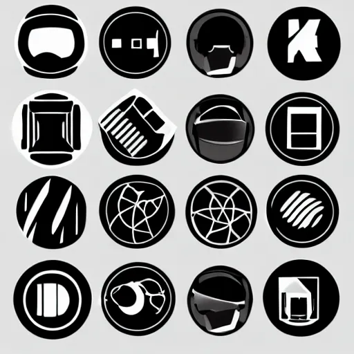 Image similar to y2k vector icons, solid background