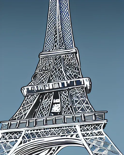 Image similar to Tour Eiffel futuristic style design by Zahah Hadid