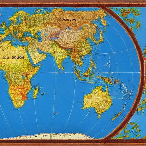 Image similar to a map of the world