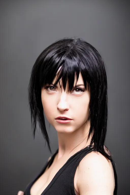 Prompt: photo of Tifa Lockheart in real life, headshot, detailed, award winning, shallow focus