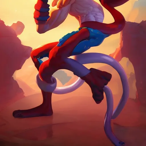 Image similar to hero world earthworm jim, behance hd by jesper ejsing, by rhads, makoto shinkai and lois van baarle, ilya kuvshinov, rossdraws global illumination