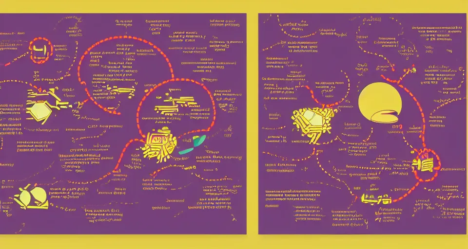 Image similar to the two complementary forces that make up all aspects and phenomena of life, by Kurzgesagt,