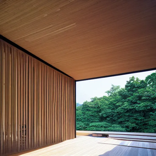 Image similar to Architectural photography of a residential house by Kengo Kuma