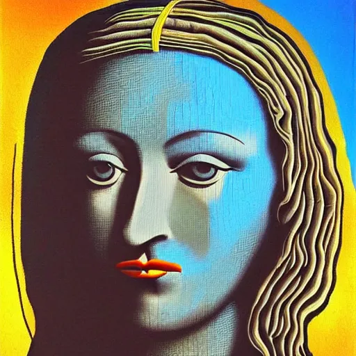 Image similar to portrait painting of the monalisa in the style of salvador dali, in the style of salvador dali, in the style of salvador dali, in the style of salvador dali, in the style of salvador dali, in the style of salvador dali