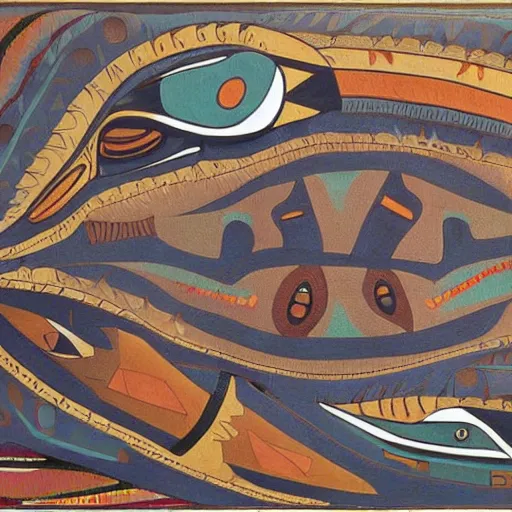 Image similar to haida, pacific northwest, formline whale, native american art