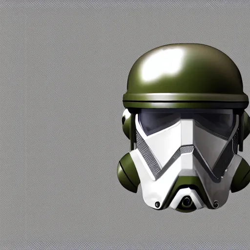 Prompt: sci fi recon trooper helmet enclosed soldier helmet concept art