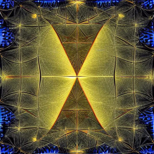 Image similar to serpinsky fractal as the great pyramids of giza