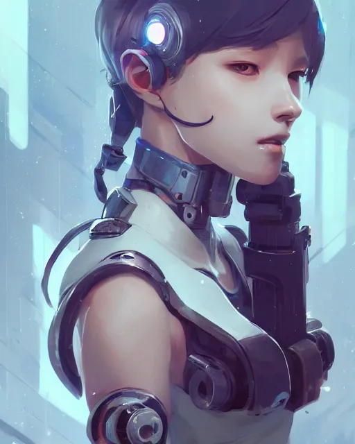 Prompt: cyborg girl, sharp details, sharp focus, elegant, highly detailed, illustration, by jordan grimmer and greg rutkowski and pine ( ハイネ ) and 薯 子 imoko and 香 川 悠 作 and wlop and maya takamura, intricate, beautiful, trending artstation, pixiv, digital art