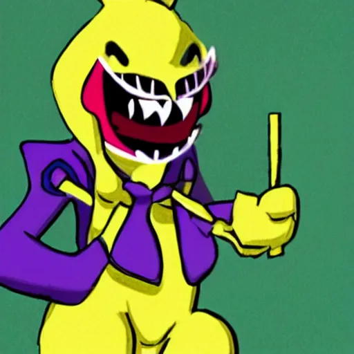 Image similar to Ralsey from Deltarune has got banana