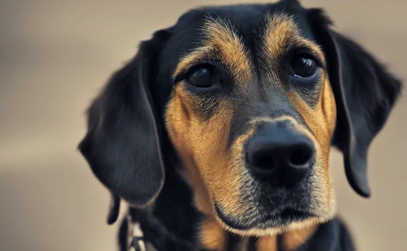 Prompt: movie still of a dog, detailed face, cinematic lighting, 8 k